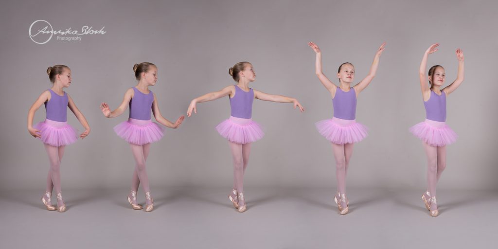 sequence of a young dancer